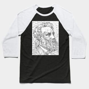 JULES VERNE pencil portrait .1 Baseball T-Shirt